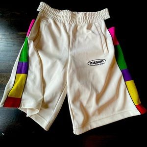 Men’s Palm Angels/Missoni Cream Shorts. In great condition, like new pre-worn.